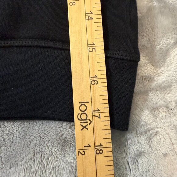 CAT Black Pullover Black Hoodie with Kangaroo Pockets Embroidered Logo Youth 5/6 - Picture 4 of 5